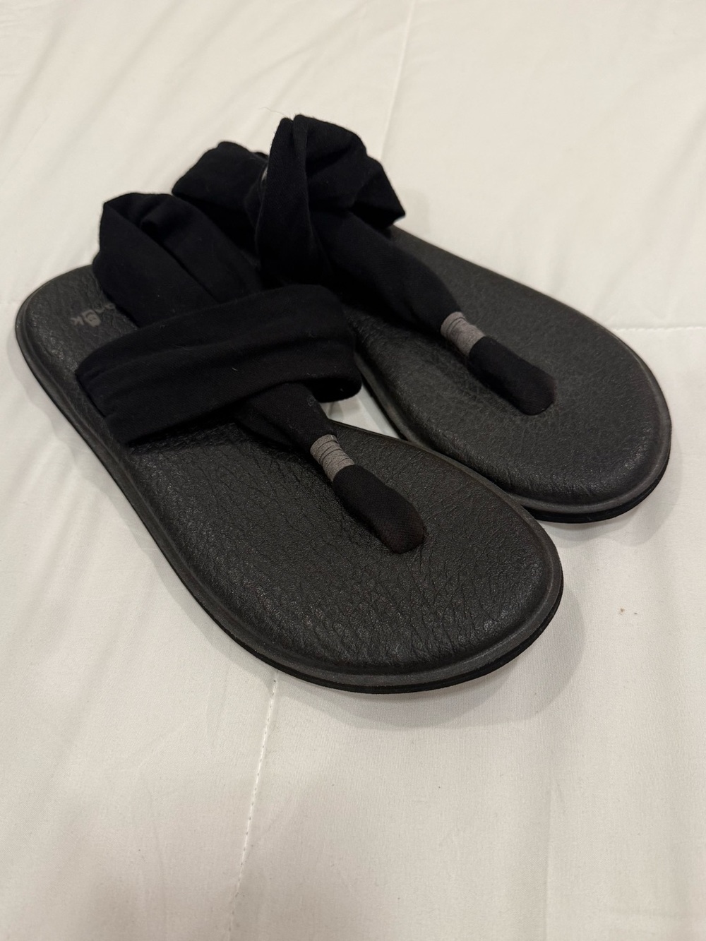 Sanuk Women's Yoga Sling 2 Sandals - Solid Black - Size 9